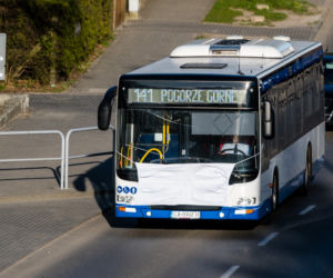Autobusy w Gdyni, zachęcają do noszenia maseczek
