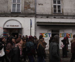 Protesty na krakowskim Kazimierzu w obronie kamienic