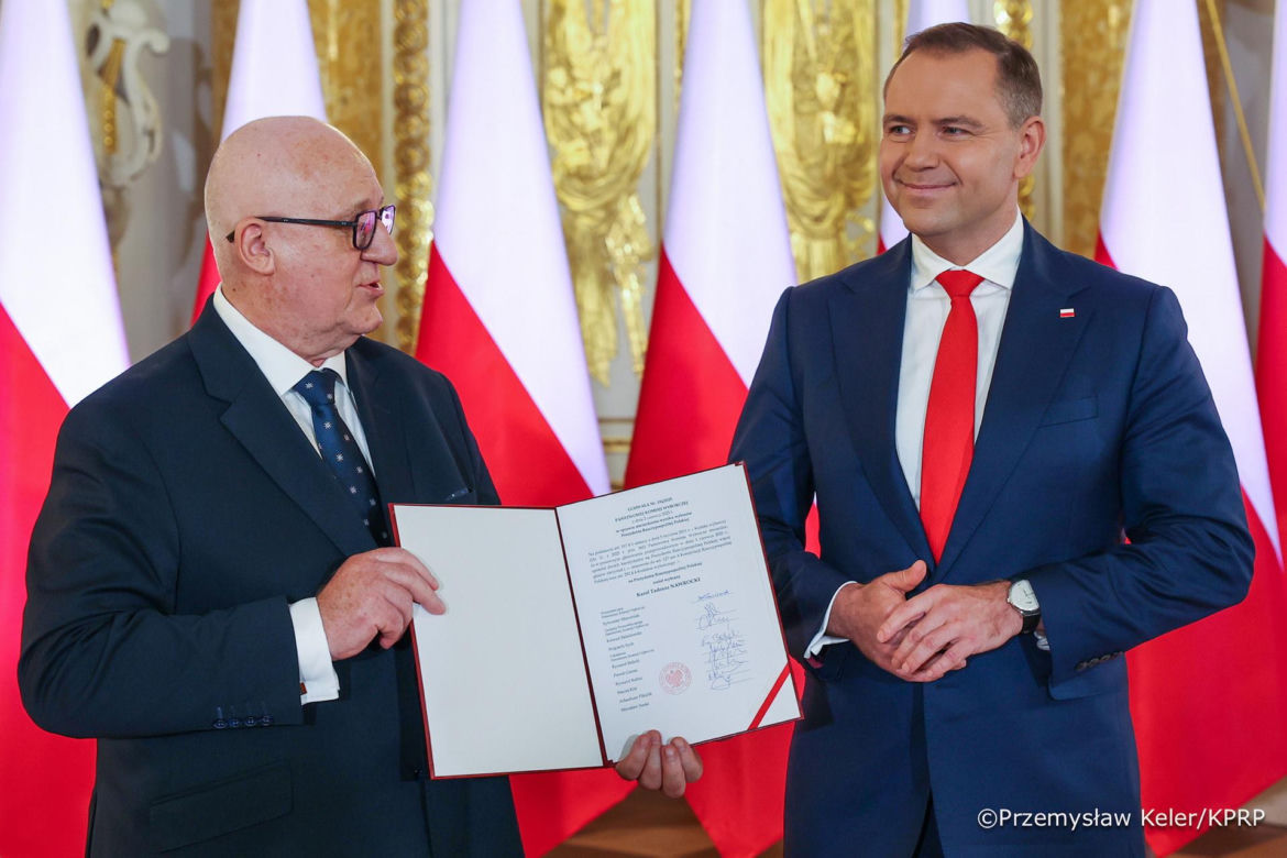 Karol Nawrocki na Zamku Królewskim 