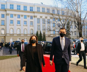 Kamala Harris i Mateusz Morawiecki