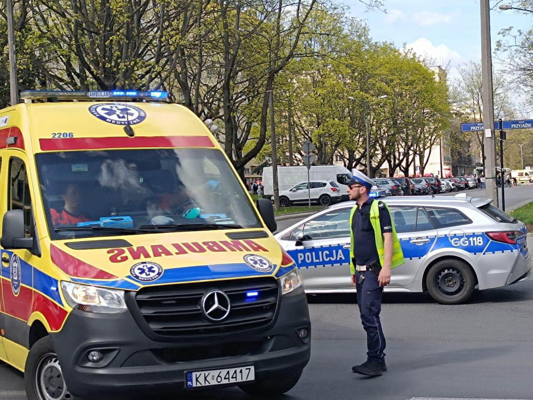 Kraków. Wypadek na os. Zgody
