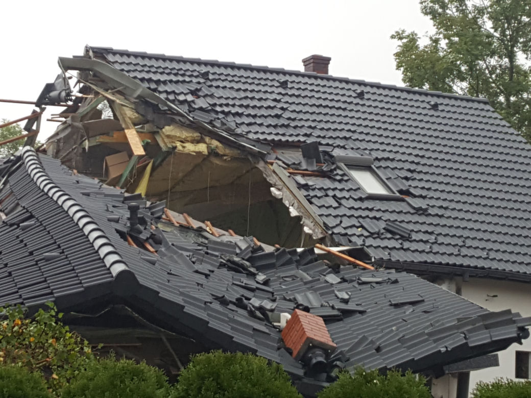 Wybuch gazu w Kobiernicach