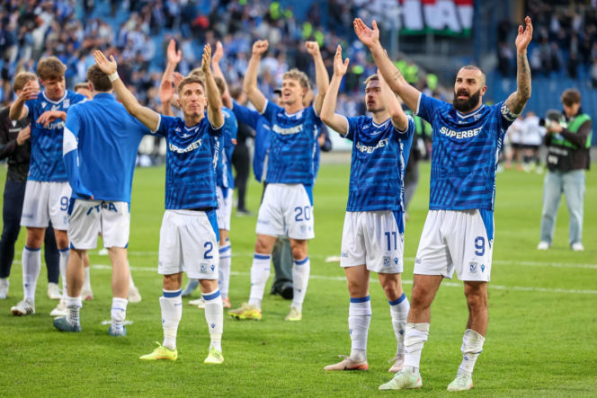 Lech Poznań - Legia Warszawa: Zdjęcia kibiców i zawodników z meczu 30. kolejki PKO BP Ekstraklasy