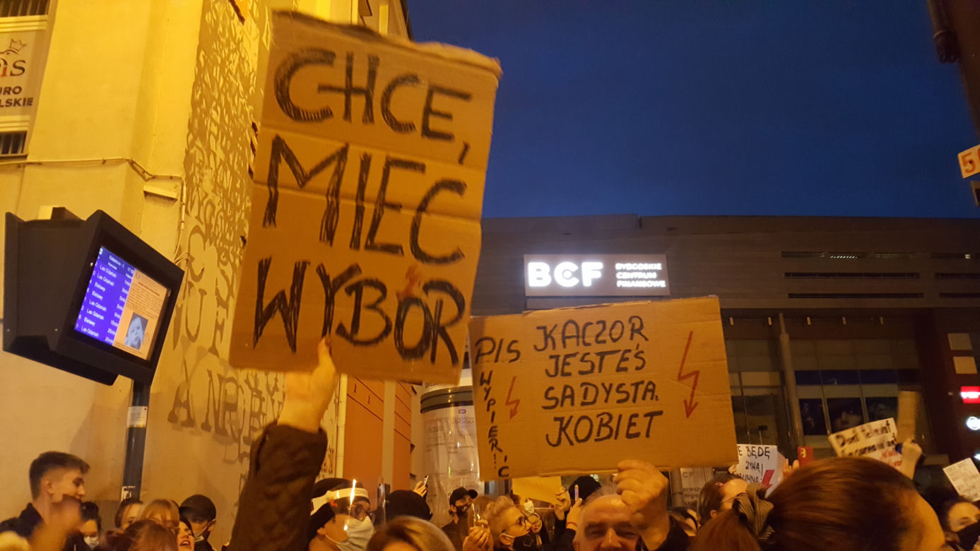 Protest w centrum Bydgoszczy