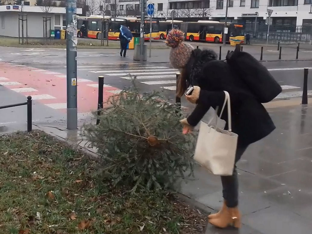Fruwająca choinka na Pradze