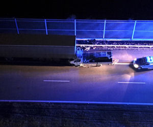 Wypadek na autostradzie A2