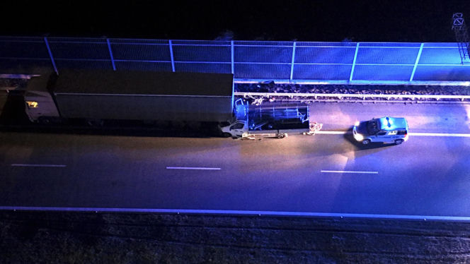 Wypadek na autostradzie A2