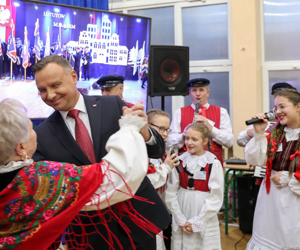 Łódzkie. Prezydent Andrzej Duda z wizytą w Lututowie