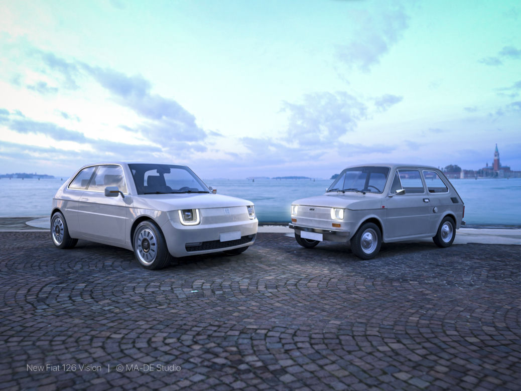 Nowy Fiat 126 - projekt studia MA-DE