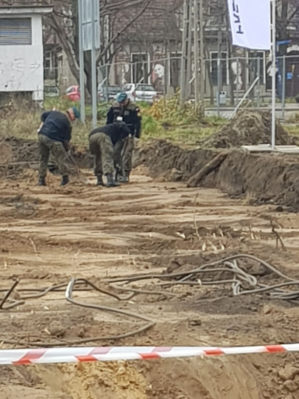 Skład bomb z czasów II wojny światowej na budowie we Wrocławiu