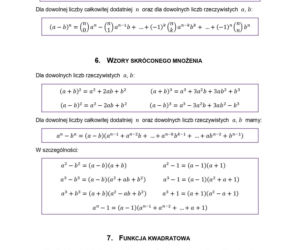 wzory matematyczne matura 2026