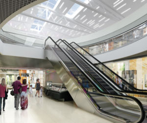 Wizualizacja zmodernizowanej galerii handlowej Panorama w Poznaniu