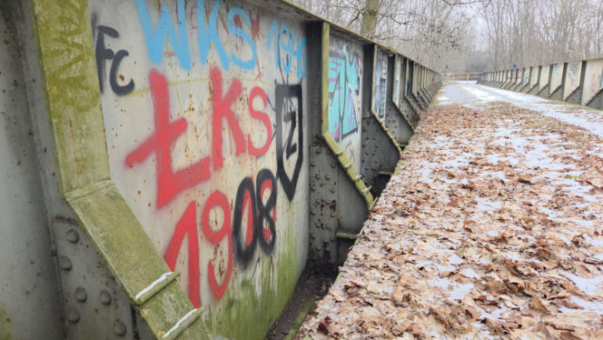 Tak teraz wygląda dawny most kolejowy na Czyżkówku. Kiedyś jeździły tędy pociągi