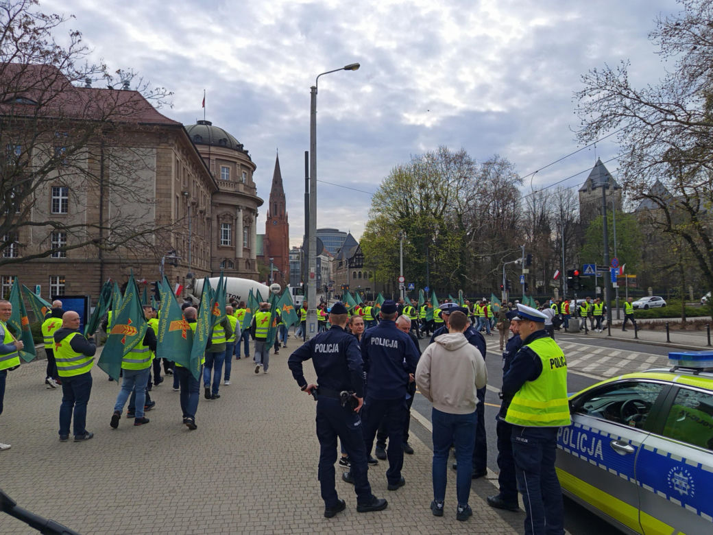 Protest rolników w Poznaniu. 14.04