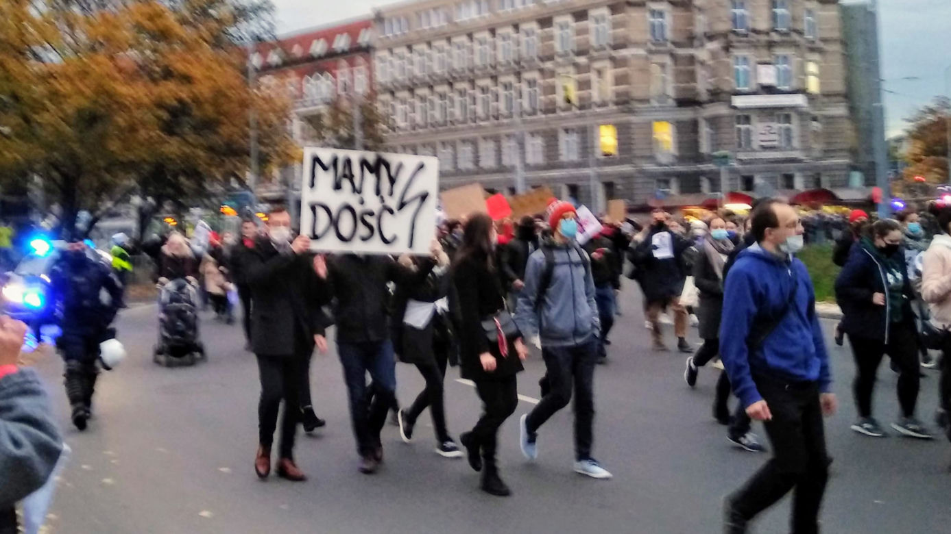 Protest kobiet w Szczecinie 27.10.2020