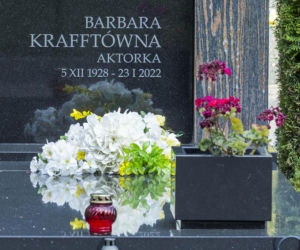 Barbara Krafftówna i jej skromny grób.