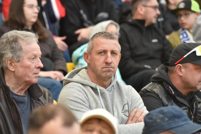 PRES Grupa Deweloperska Toruń - Stelmet Falubaz Zielona Góra, zdjęcia kibiców i zawodników ze sparingu na Motoarenie