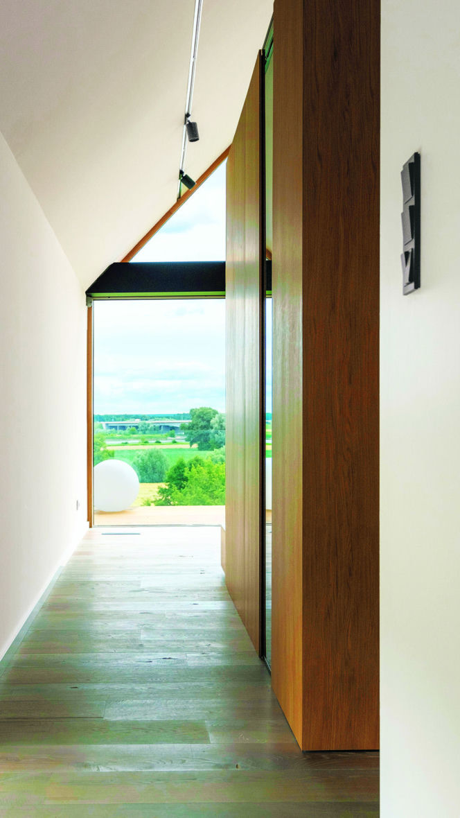 Dom ze skośnym dachem - projekt - Miłosz Stopiński