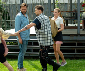 Barwy szczęścia, odcinek 2559. Luiza (Julia Zielińska), Damian (Michał Lesień-Głowacki), Dominika (Karolina Chapko), Aro (Martin Bogdan)