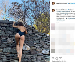 Helena Christensen młodnieje na kwarantannie