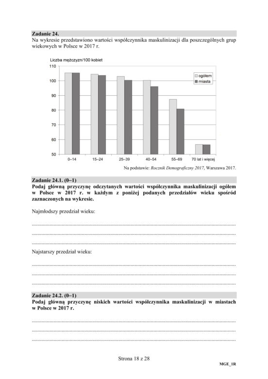 Matura 2019 geografia rozszerzona. ARKUSZE I ODPOWIEDZI