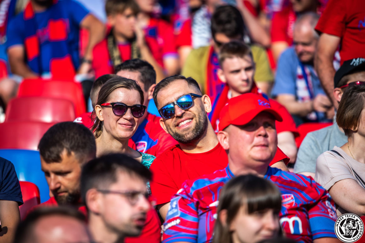 Kibice podczas meczu Raków Częstochowa - Jagiellonia Białystok 
