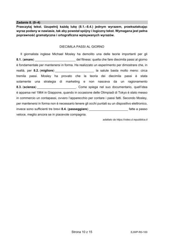 Matura 2021: Język włoski na poziomie rozszerzonym. Arkusze CKE