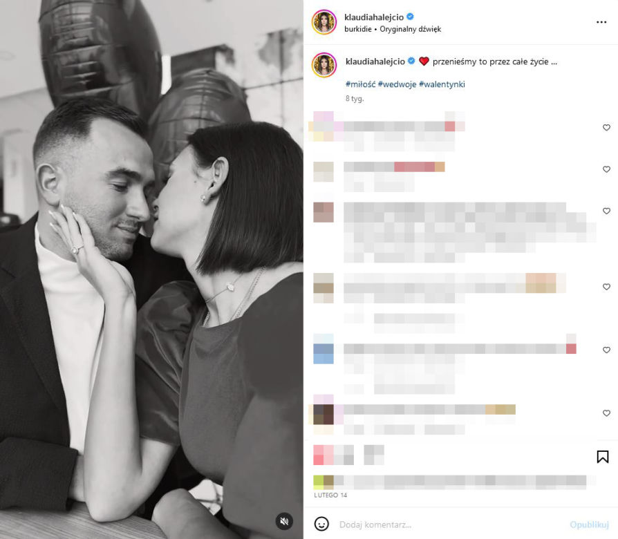 Kim jest narzeczony Klaudii Halejcio? 
