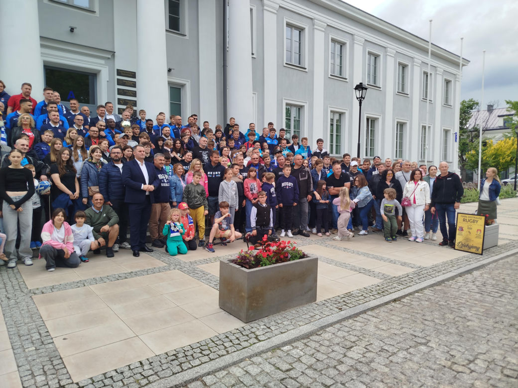 Społeczność sportowców i kibiców rugby z Siedlec uczciła największy z dotychczasowych sukcesów w historii klubu