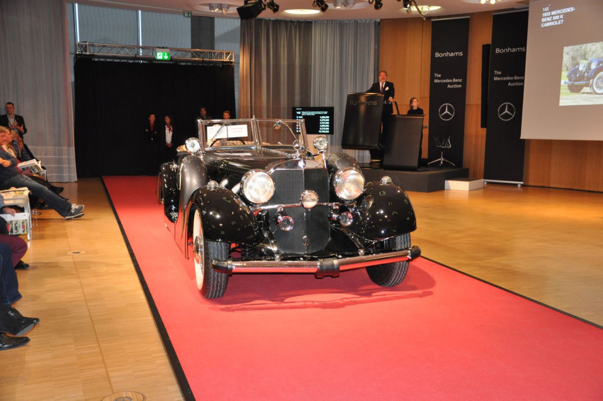 Aukcja zabytkowych Mercedesów w muzeum w Stuttgarcie