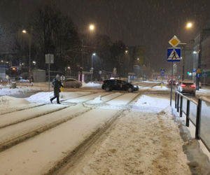 Zimowe utrudnienia w Warszawie