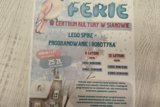 Bogata oferta zajęć na nadchodzące ferie w Sianowie