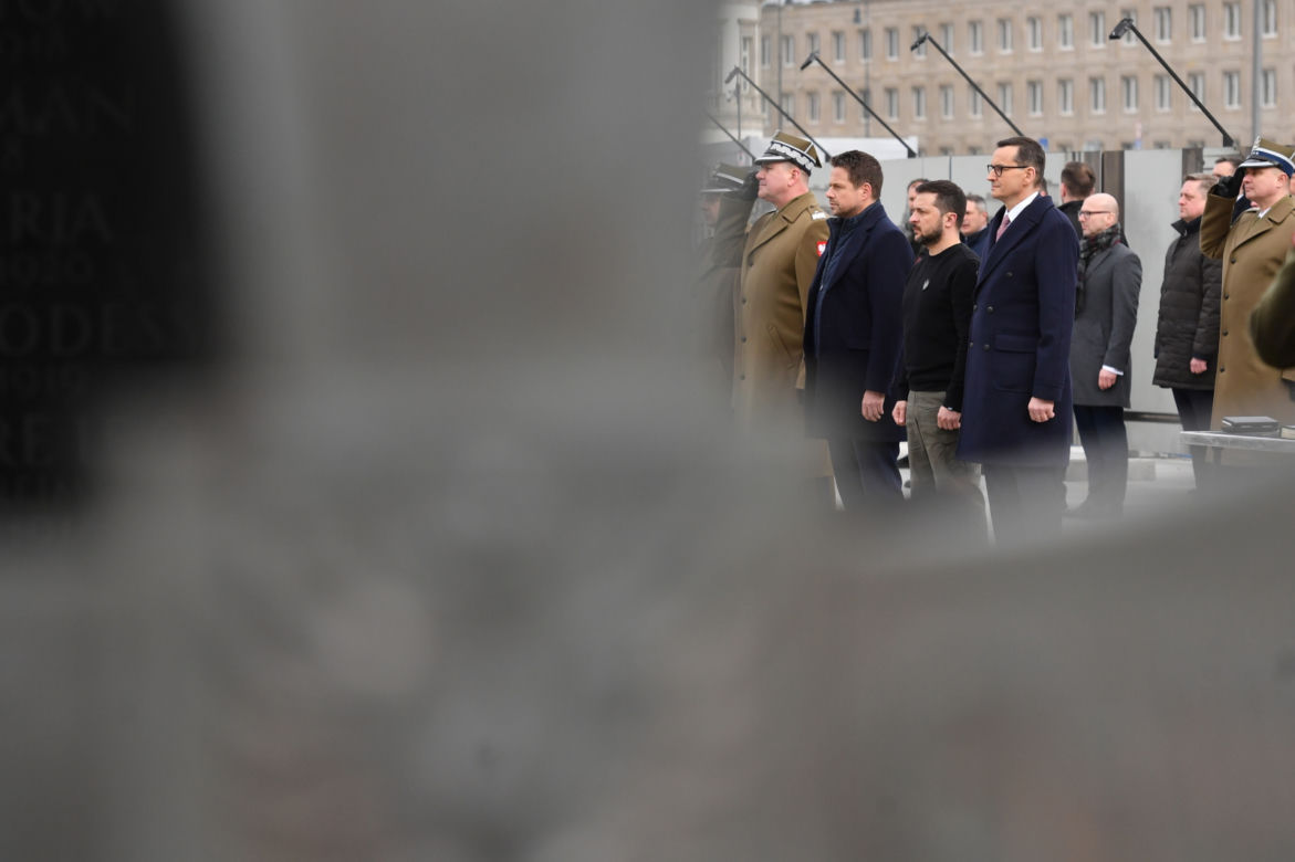 Wołodymyr Zełenski złożył kwiaty pod Grobem Nieznanego Żołnierza