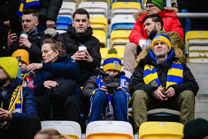 Arka Gdynia - GKS Katowice: Zdjęcia kibiców z meczu 22. kolejki PKO BP Ekstraklasy