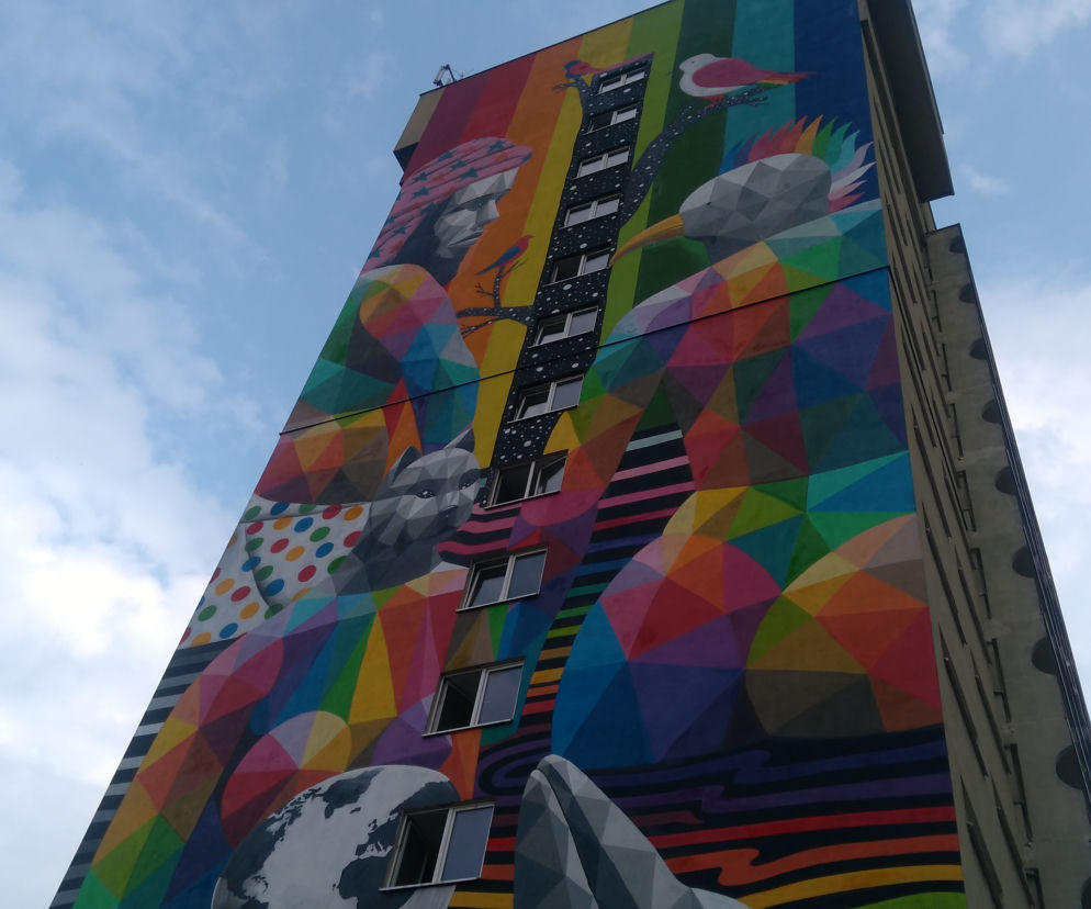 Mural namalował hiszpański artysta Okuda