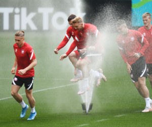 Euro 2021: Polacy w dobrych nastrojach podczas treningu przed meczem ze Słowacją