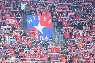 Wisła Kraków - Wrexham. Kibice