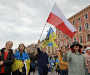 Ogromna manifestacja wdzięczności Ukraińców. „Przyjaciele, dziękujemy”