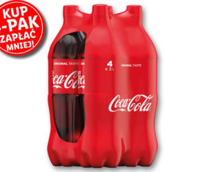 Lidl – mega promocje! Cocca-Cola 3,29 zł/ 2 l
