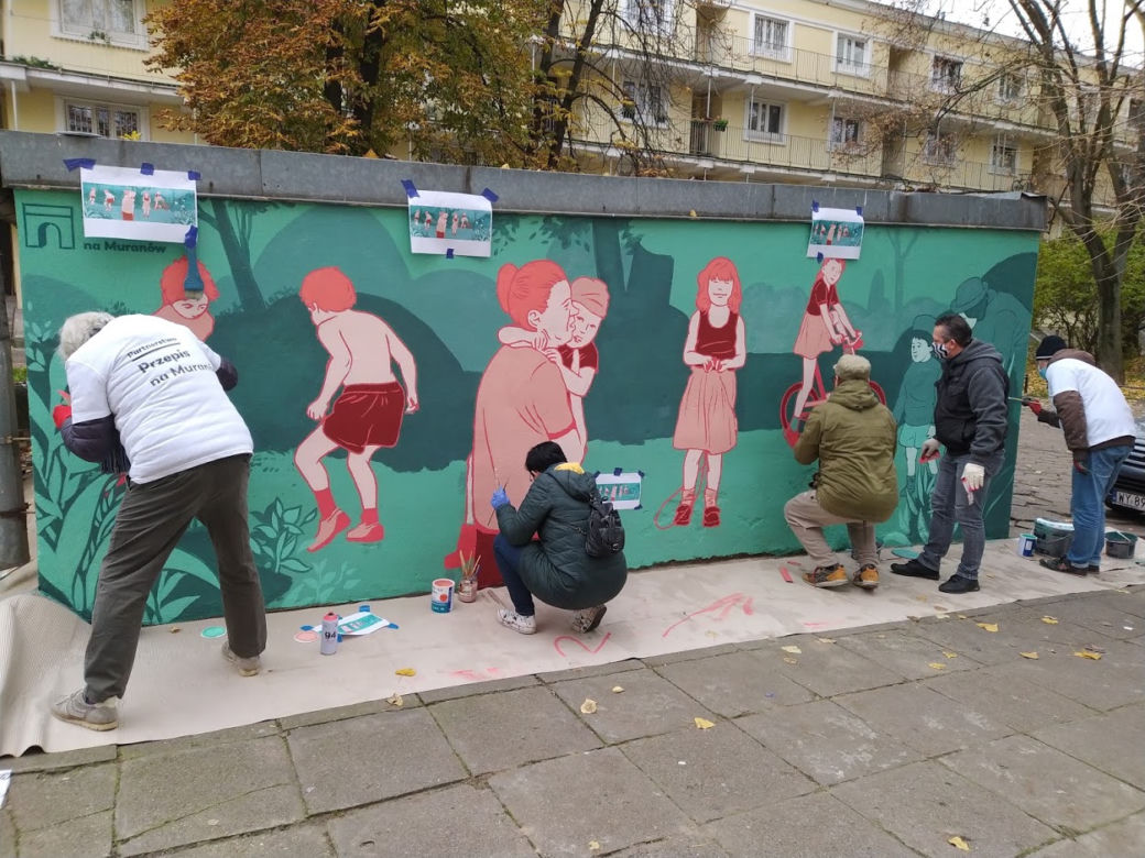 "Dzieci Muranowa" - wyjątkowy mural, który powstał na podstawie archiwalnych zdjęć!