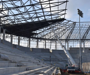 Budowa stadionu w Szczecinie - marzec 2020