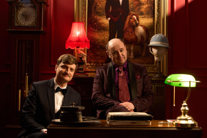 Cezary Sikora i Adam Woronowicz w Taskmasterze