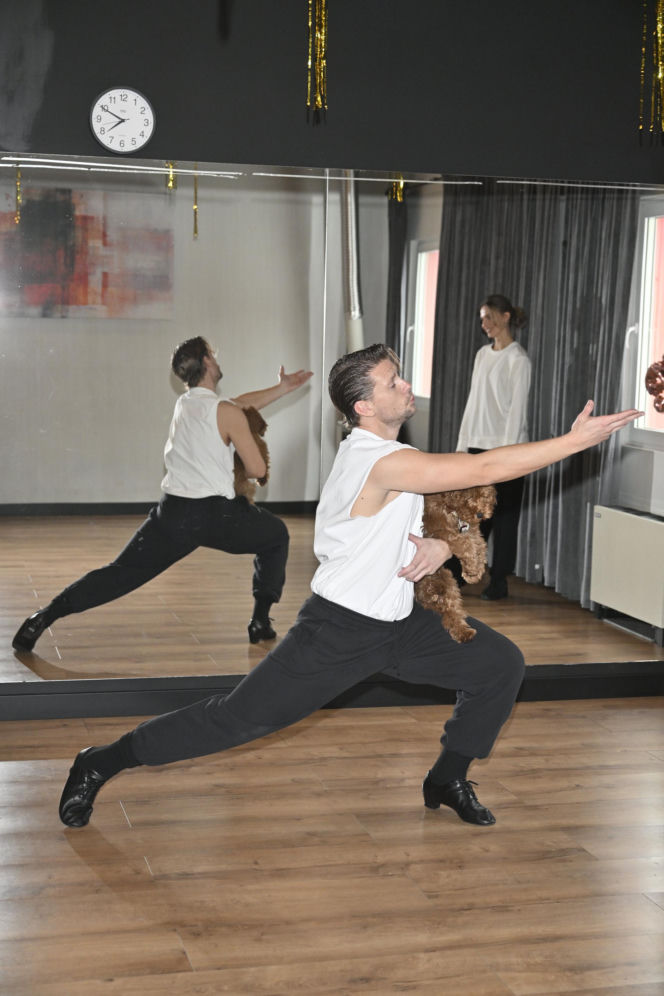 Sebastian Fabijański na probach do "Tańca z Gwiazdami"