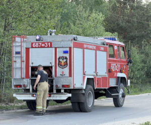 Strażacy walczą z potężnym pożarem na Mazowszu