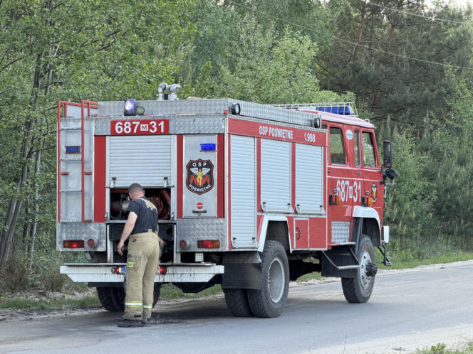 Strażacy walczą z potężnym pożarem na Mazowszu