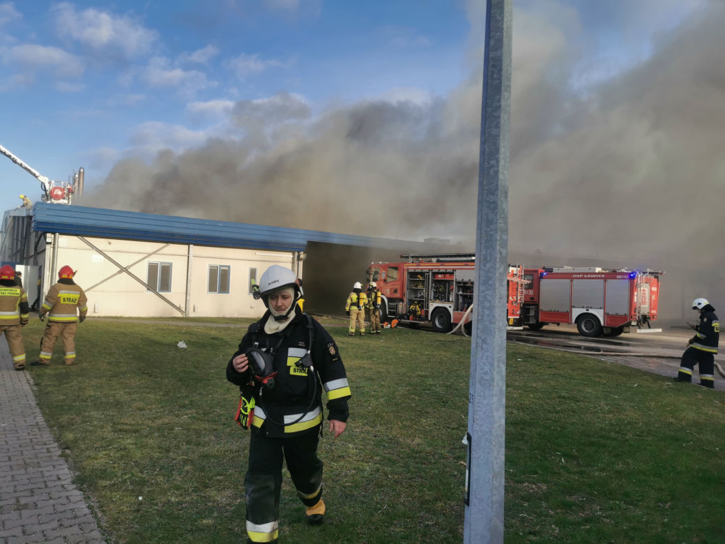 Pożar w zakładach drobiarskich w Iławie. Podsumowanie działań