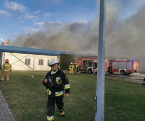 Pożar w zakładach drobiarskich w Iławie. Podsumowanie działań