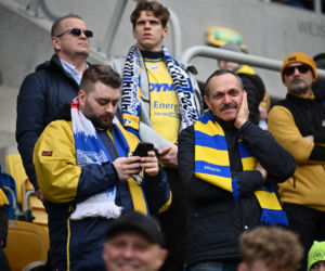 Arka Gdynia - Widzew Łódź: Zdjęcia kibiców i zawodników z meczu 25. kolejki PKO BP Ekstraklasy