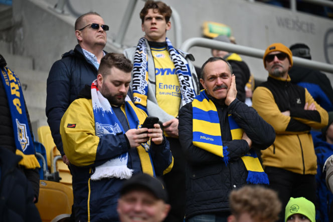 Arka Gdynia - Widzew Łódź: Zdjęcia kibiców i zawodników z meczu 25. kolejki PKO BP Ekstraklasy