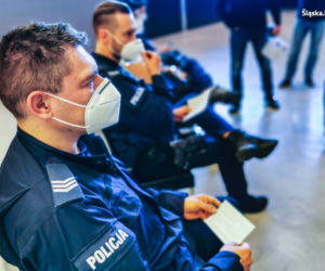 Szczepienie policjantów ze Śląska [ZDJĘCIA]